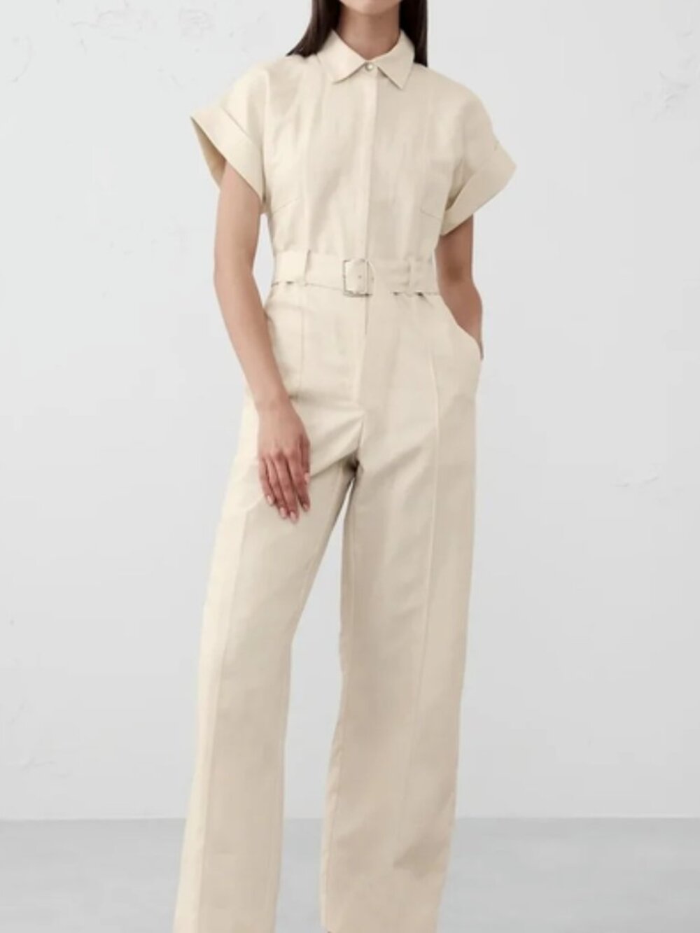 Banana Republic Linen Blend Jumpsuit NWT